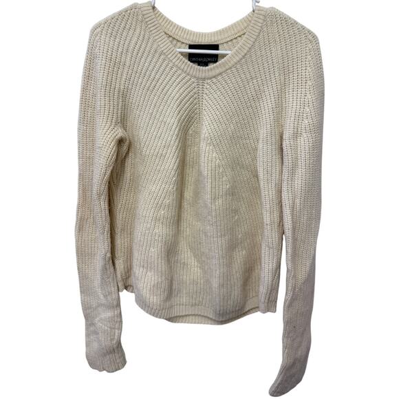 Cynthia Rowley Sweaters - 🤍 Cynthia Rowley Cream Wool Blend Knit Sweater – Women’s XL Cozy Winter